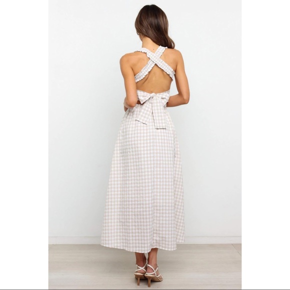 SOLD Petal and pup gingham midi dress - Picture 4 of 6